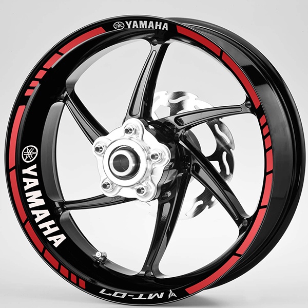 Pegatinas: Bandas llantas MotoGP Yamaha MT 07