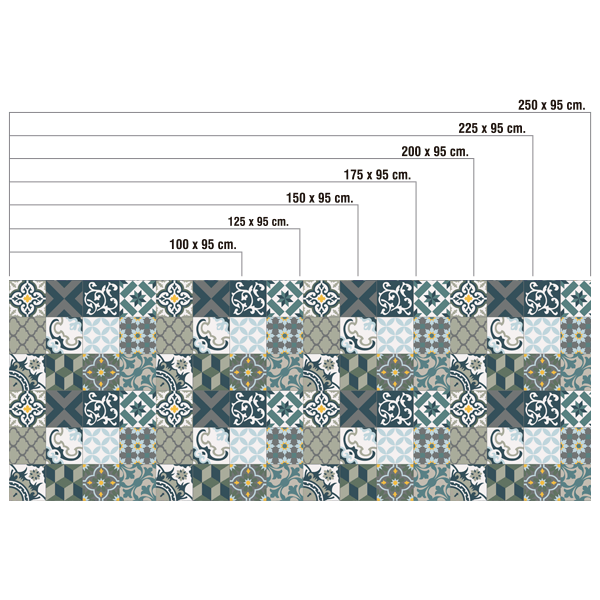 Vinilos Decorativos: Azulejos mosaico marisma