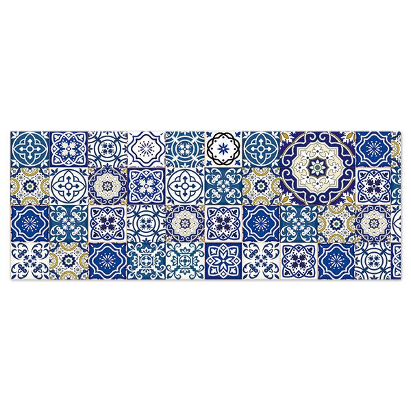 Vinilos Decorativos: Azulejos mosaico añil