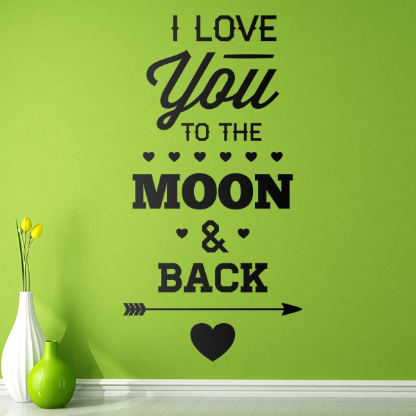 Vinilos Decorativos: I Love You to the Moon