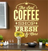 Vinilos Decorativos: The Best Coffee Shop Fresh 2