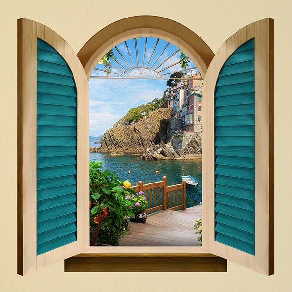 Vinilos Decorativos: Ventana a Riomaggiore