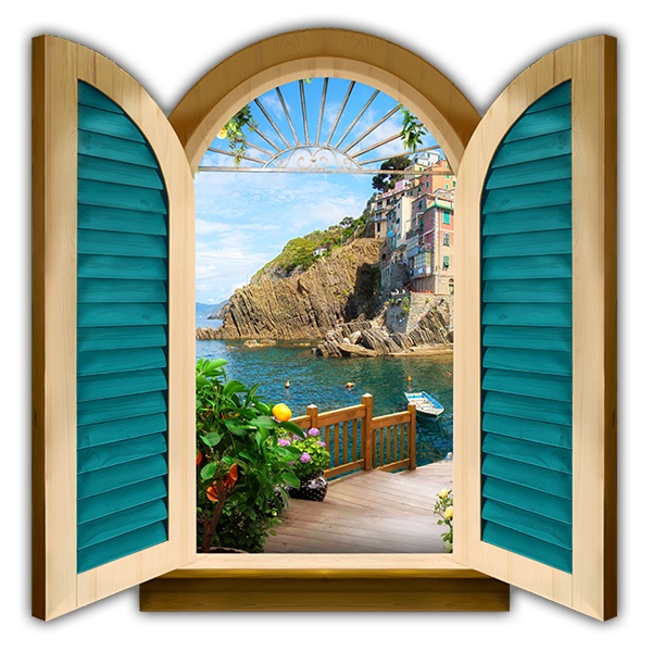 Vinilos Decorativos: Ventana a Riomaggiore