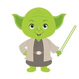 Vinilos Infantiles: Yoda 6