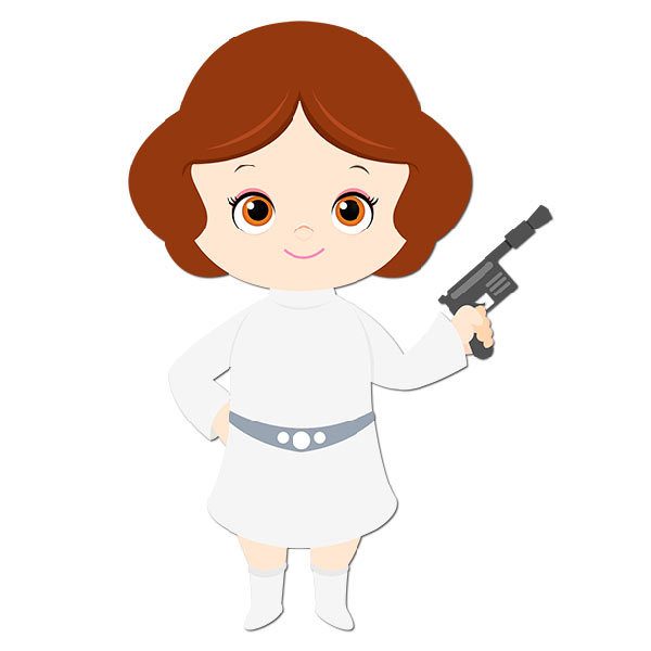 Vinilos Infantiles: Princesa Leia