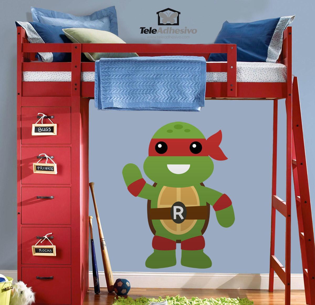 Vinilos Infantiles: Tortuga Ninja Rafhael