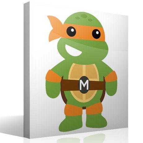 Vinilos Infantiles: Tortuga Ninja Michelangelo