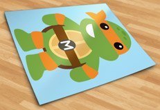 Vinilos Infantiles: Tortuga Ninja Michelangelo 5