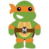 Vinilos Infantiles: Tortuga Ninja Michelangelo 6