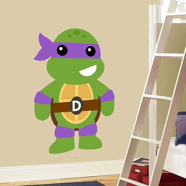 Vinilos Infantiles: Tortuga Ninja Donatello 1