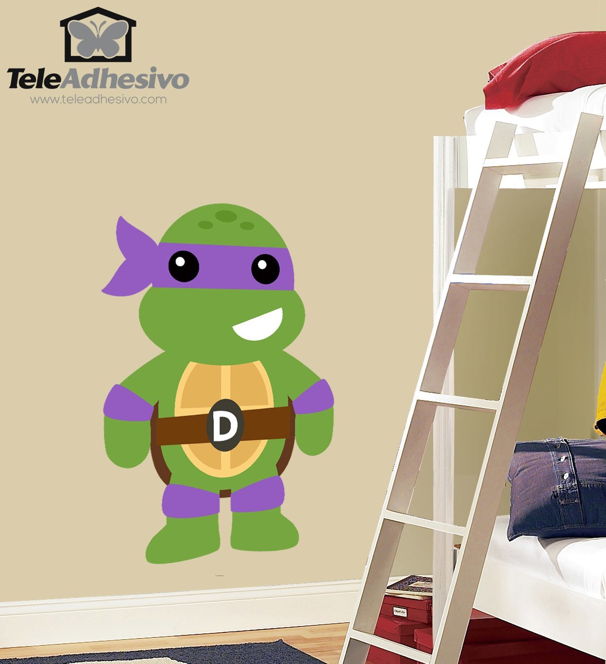 Vinilos Infantiles: Tortuga Ninja Donatello