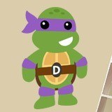 Vinilos Infantiles: Tortuga Ninja Donatello 3