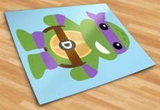 Vinilos Infantiles: Tortuga Ninja Donatello 5