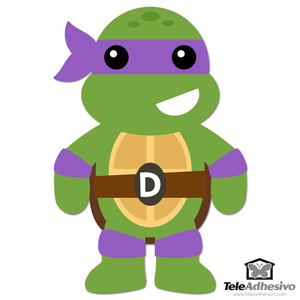 Vinilos Infantiles: Tortuga Ninja Donatello