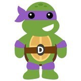 Vinilos Infantiles: Tortuga Ninja Donatello 6