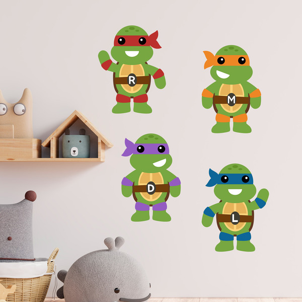 Vinilos Infantiles: Kit Tortugas Ninja