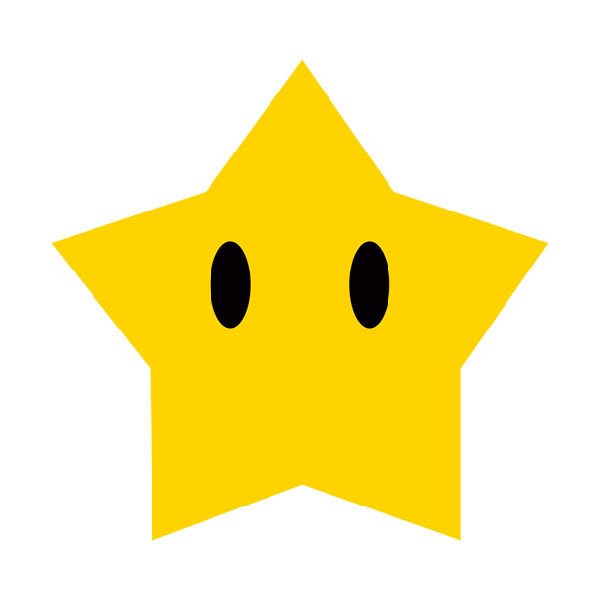 Vinilos Infantiles: Estrella Grande en Mario Bros