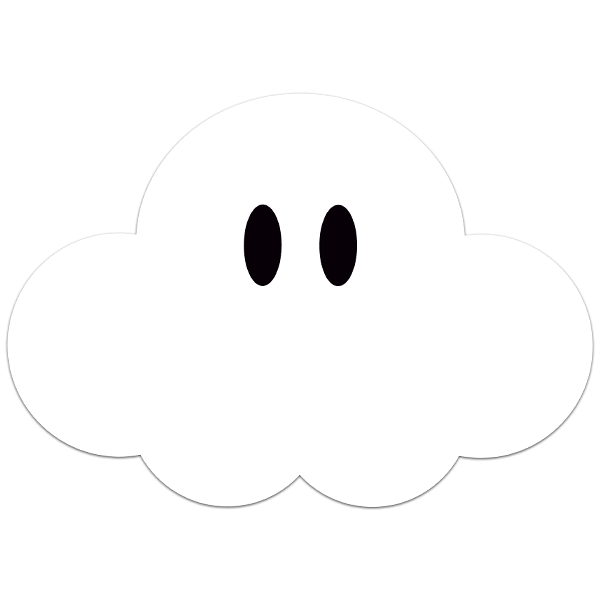 Vinilos Infantiles: Nube Súper Mario