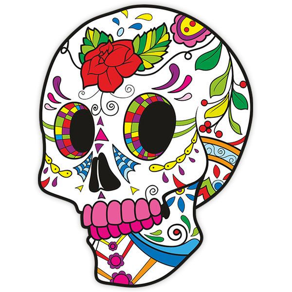 Vinilos Decorativos: Calavera Mexicana Frida Kahlo