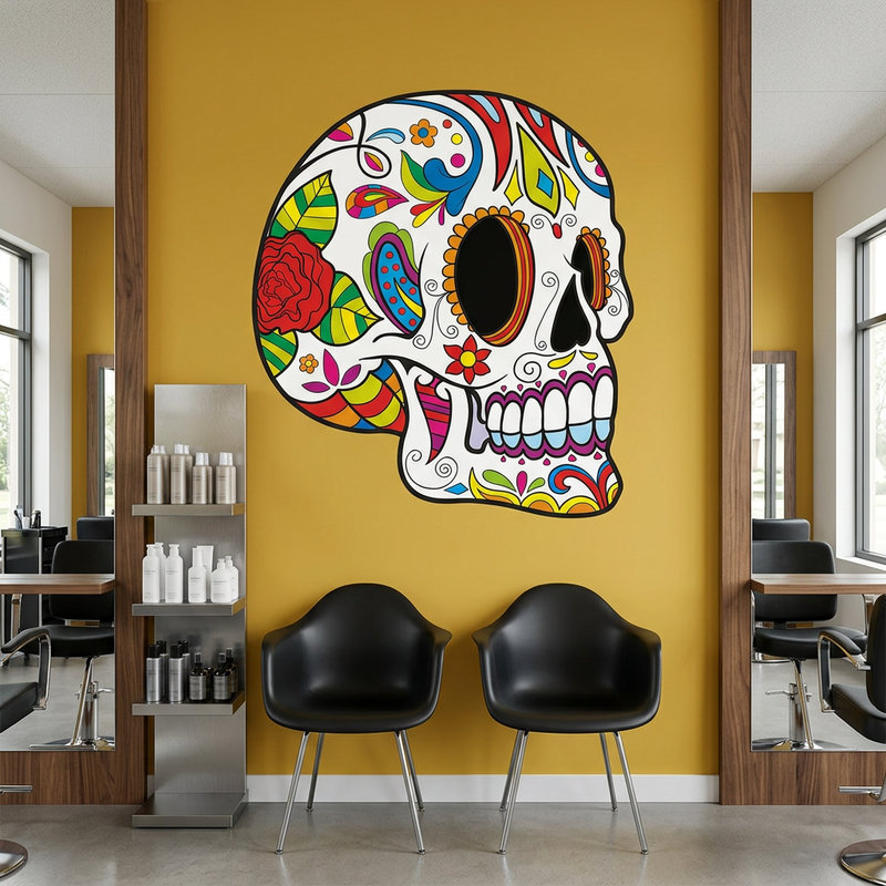 Vinilos Decorativos: Calavera Mexicana Pancho Villa