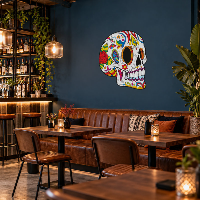 Vinilos Decorativos: Calavera Mexicana Pancho Villa