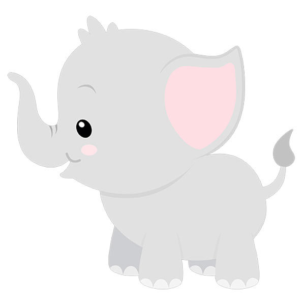 Vinilos Infantiles: Elefante alegre