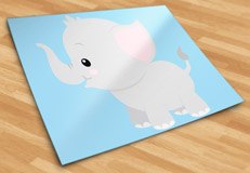 Vinilos Infantiles: Elefante alegre 6