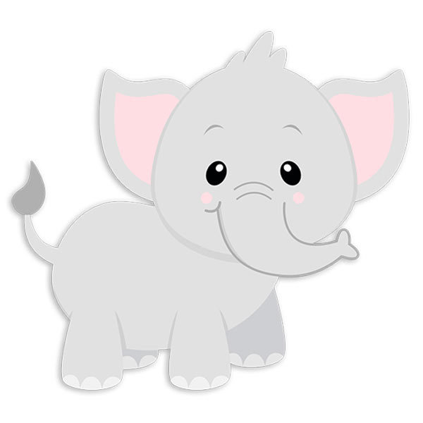 Vinilos Infantiles: Elefante contento