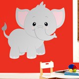 Vinilos Infantiles: Elefante contento 3