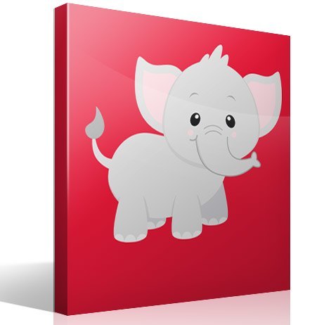 Vinilos Infantiles: Elefante contento