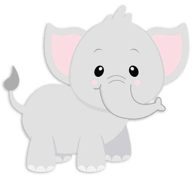 Vinilos Infantiles: Elefante contento