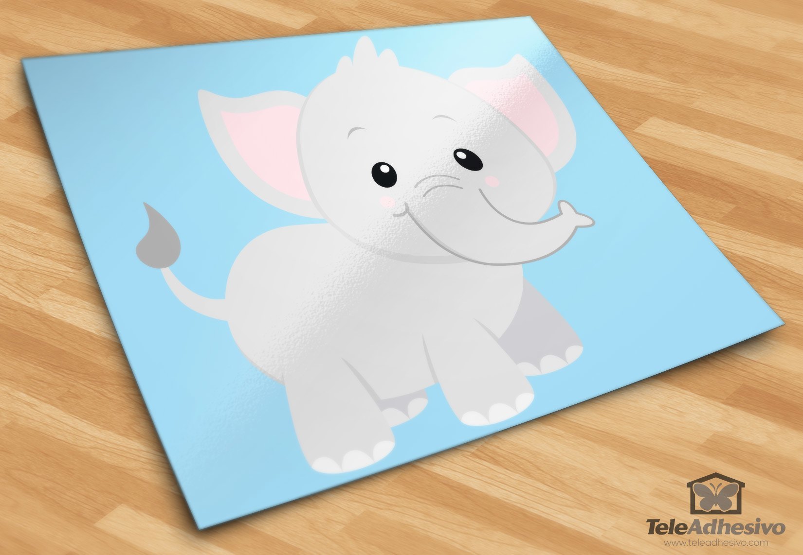 Vinilos Infantiles: Elefante contento