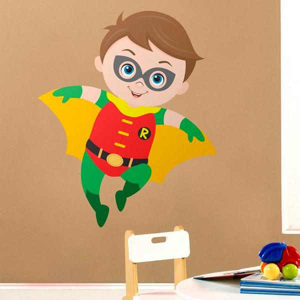 Vinilos Infantiles: Robin volando