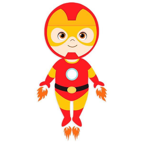 Vinilos Infantiles: Ironman volando