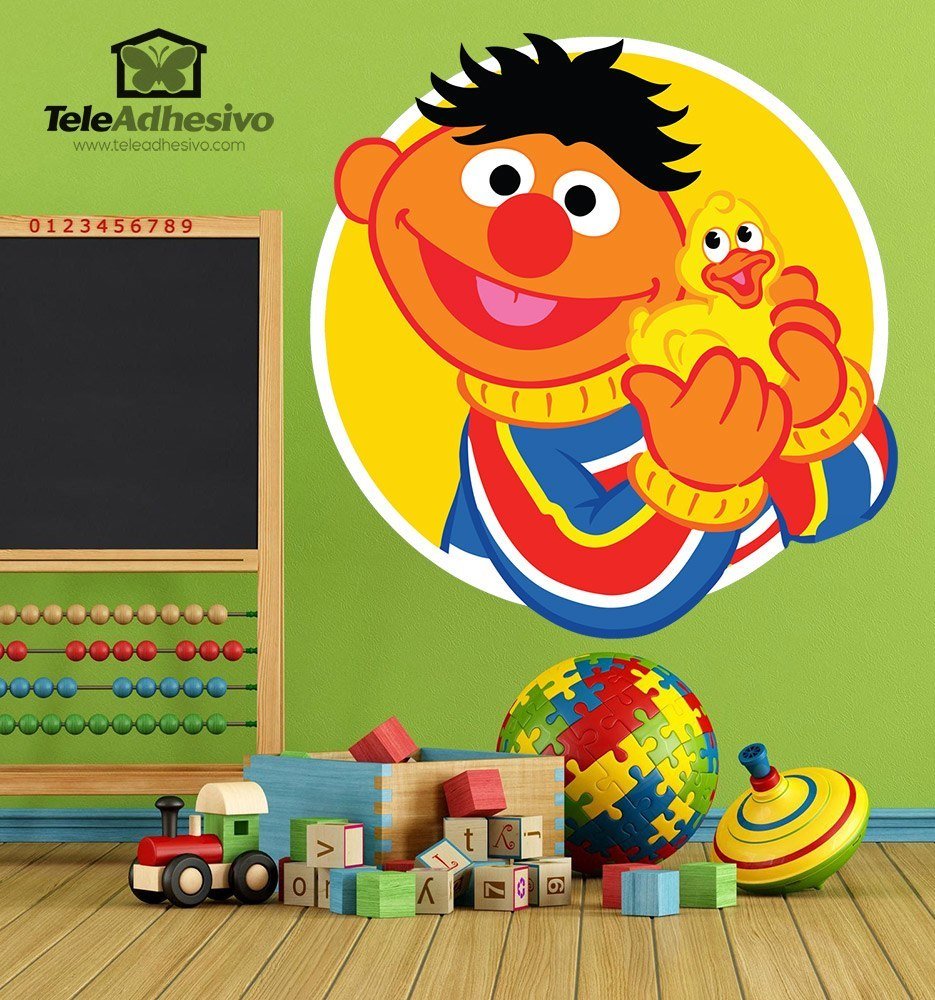 Vinilos Infantiles: Epi con patito amarillo