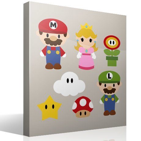 Vinilos Infantiles: Kit Mario Bros