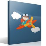 Vinilos Infantiles: Avión en las nubes 4