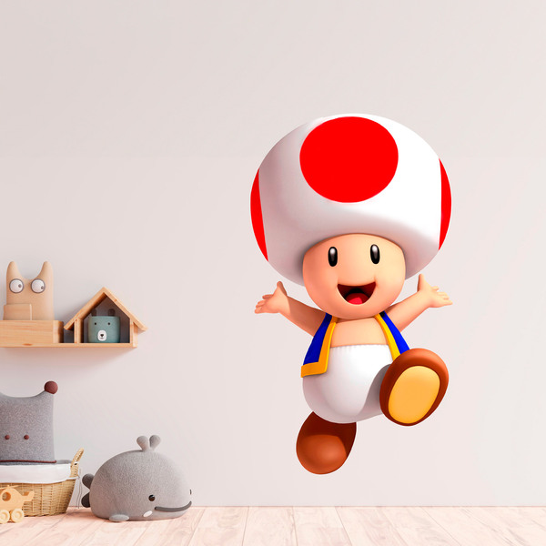 Vinilos Infantiles: Toad Mario Bros 1