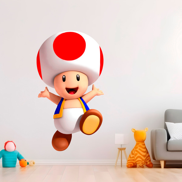 Vinilos Infantiles: Toad Mario Bros