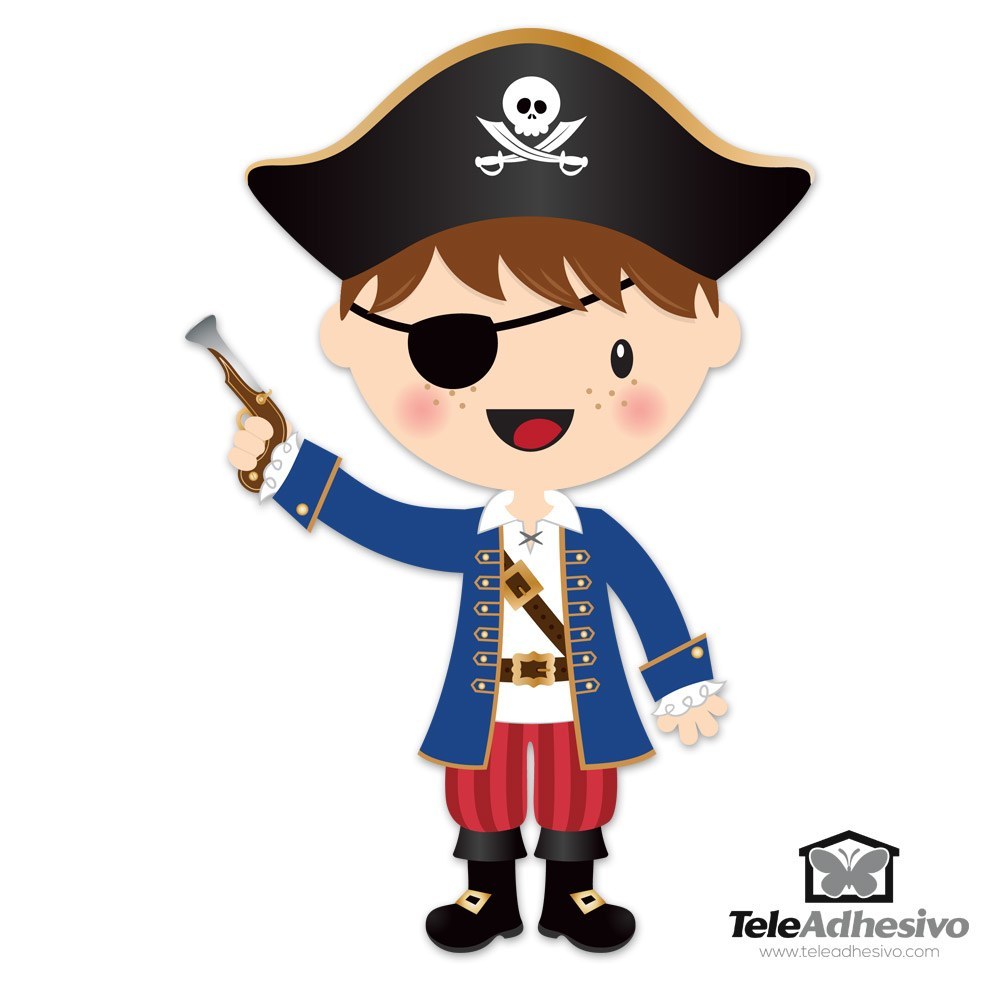 Vinilos Infantiles: El pequeño pirata trabuco