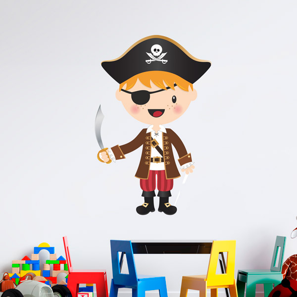 Vinilos Infantiles: El pequeño pirata sable
