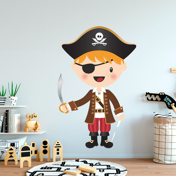 Vinilos Infantiles: El pequeño pirata sable