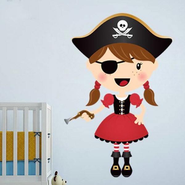 Vinilos Infantiles: La pequeña pirata trabuco 1