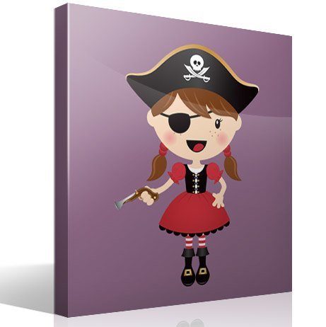 Vinilos Infantiles: La pequeña pirata trabuco