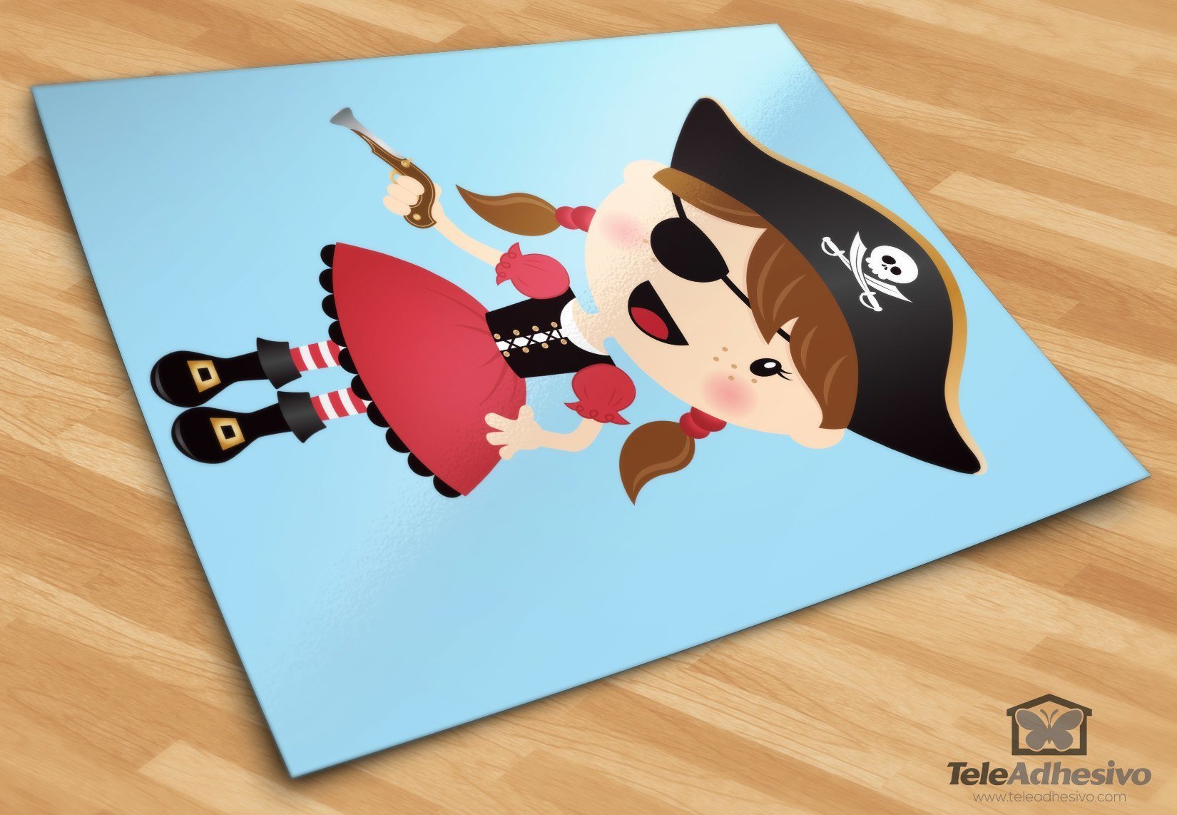 Vinilos Infantiles: La pequeña pirata trabuco