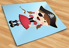 Vinilos Infantiles: La pequeña pirata trabuco 5