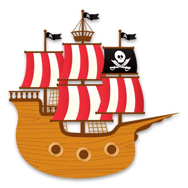 Vinilos Infantiles: Barco de los pequeños piratas