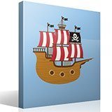 Vinilos Infantiles: Barco de los pequeños piratas 4