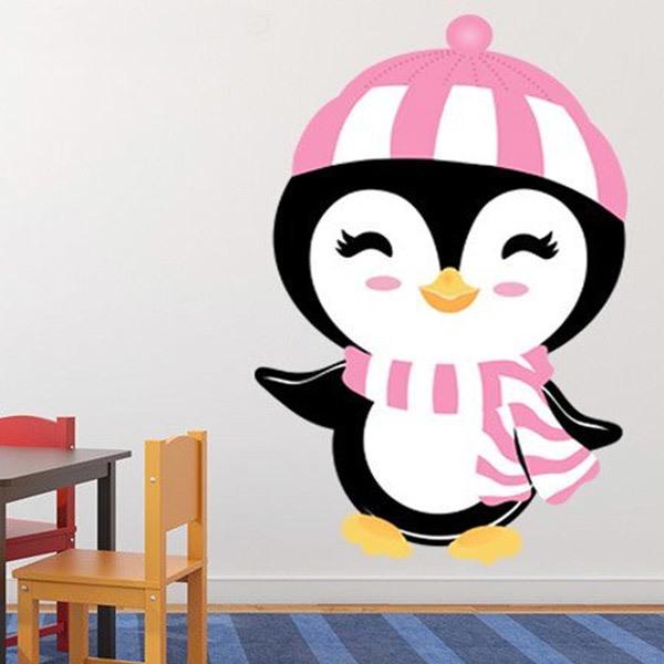 Vinilos Infantiles: Pingüina en invierno