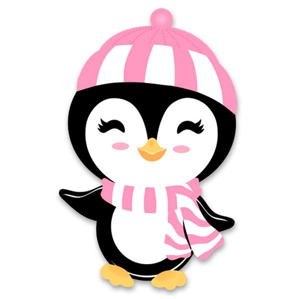 Vinilos Infantiles: Pingüina en invierno